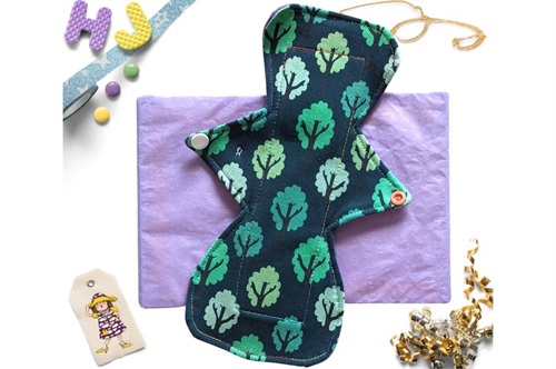 Click to order  10 inch Cloth Pad Teal Forest now